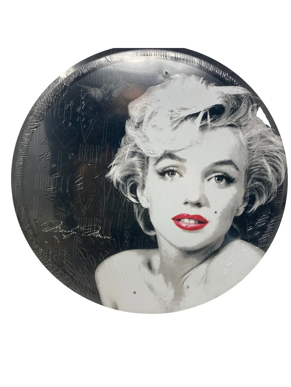 Marilyn Monroe Round Metal Sign 11.5in Desperate Enterprises Joshua Greene New